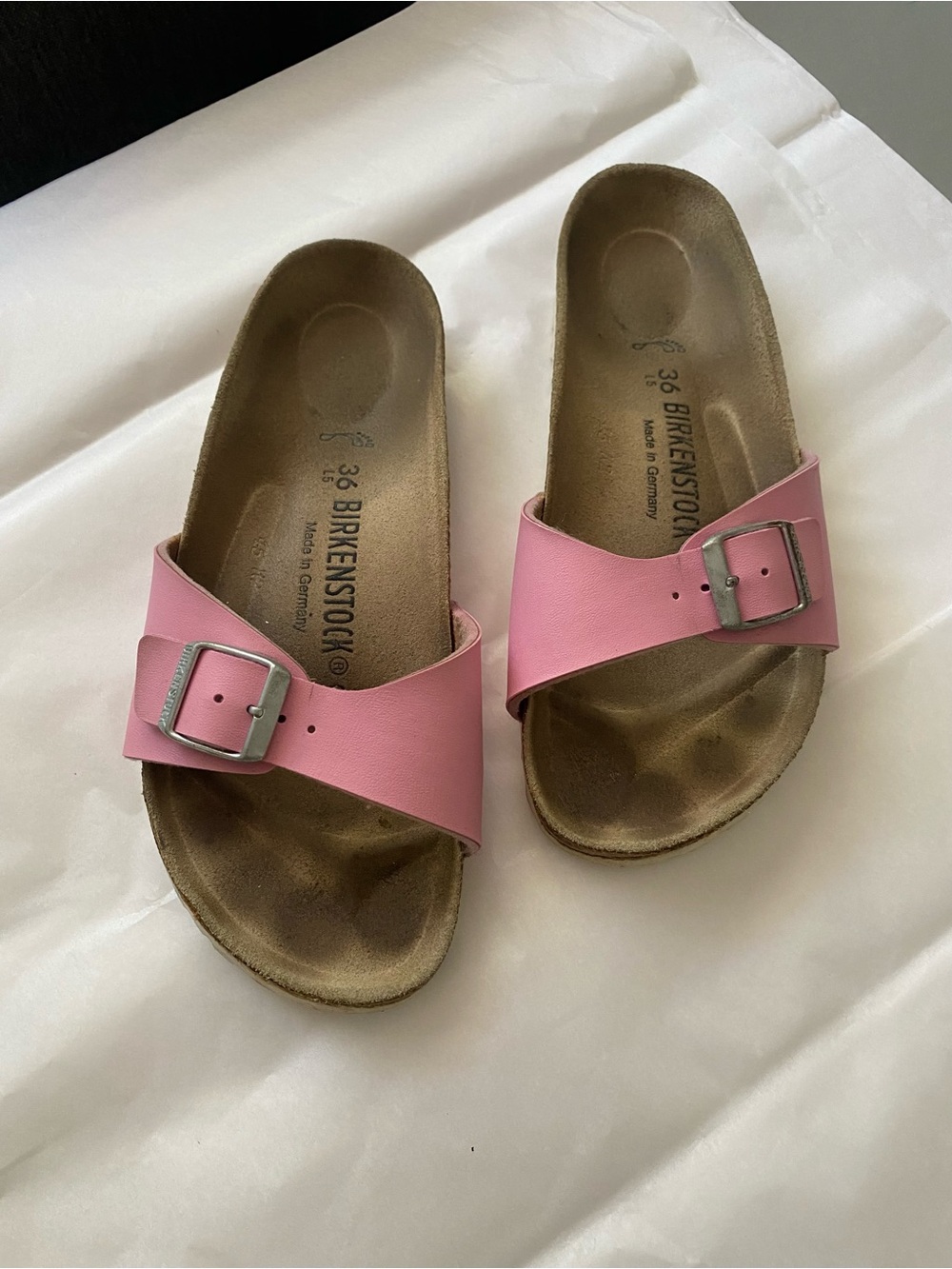 Birkenstock Madrid Slide Sandals in Pink size 36